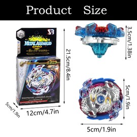Beyblade Burst Pack of 2 Children's Toy Spinning Top Battle Spinner with Burst Launcher Suit for the First Try Player for Children