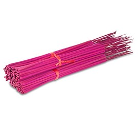 19'' Inch Long Jumbo 150 Unscented Sticks Five Bundles 100% Natural Joss & Bamboo Punk Blanks. Add Any Aroma Depot Fragrance Oils to Make Your own Scented Incenses. (Magenta)
