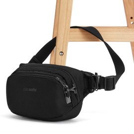 Pacsafe Vibe 100 4 Liter Anti Theft Fanny Pack-Fits 7 inch Tablet Waist, Black