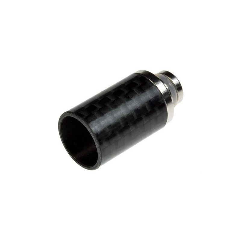 Armerah TCS14 510 Drip Tip e-cig Mouthpiece Tall/Carbon/Steel Single