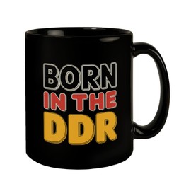 BORN in the DDR Retro Tasse Ostdeutsche Identität Nostalgie-KaffeeTasse mit Kult-Spruch