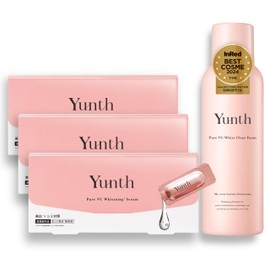 Yunth Raw VC Introduction Serum, Set of 3, 84 Days Work, Raw VC Clear Foam, 5.3 fl oz (150 ml) (Serum, Facial Cleansing Foam, Cosmetics, Skin Care, Pores, Cosmetics, Beauty, Face Care)