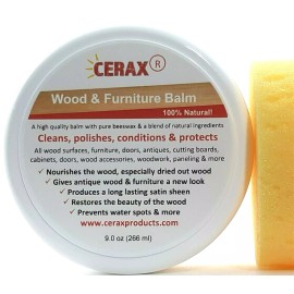 CERAXproducts.com since 1912 Wood Furniture Balm and Cleaner-cleans