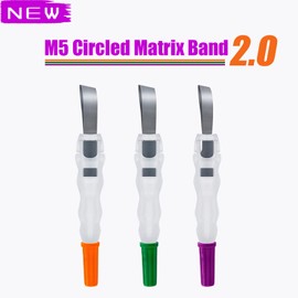 24pcs Metal Restoration Matrix Bands, Dental Matrix Bands with 180° Adjustable Retainer, Dental Sectional Matrix Bands, Matrix Bands for Dental Restorations. (Purple)