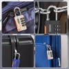 4pcs Locker Padlocks,Stylish Suitcase Locks with Code,Rustproof Luggage Locks for