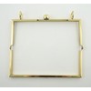 Basic Hand® Elegant Chunky Gold Square Clip Frame Wallet Shoulder
