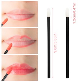 AEIOPRS 100 x Lip Brush Make-Up Lipstick Brush Disposable Lip Gloss Brush Lipstick Makeup Brush for Perfect Lip Makeup