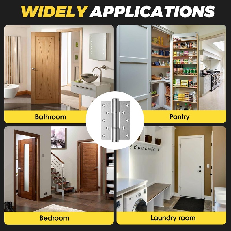 5 "self Closing Door Hinges, Automatic Closing Door Hinge, Spring