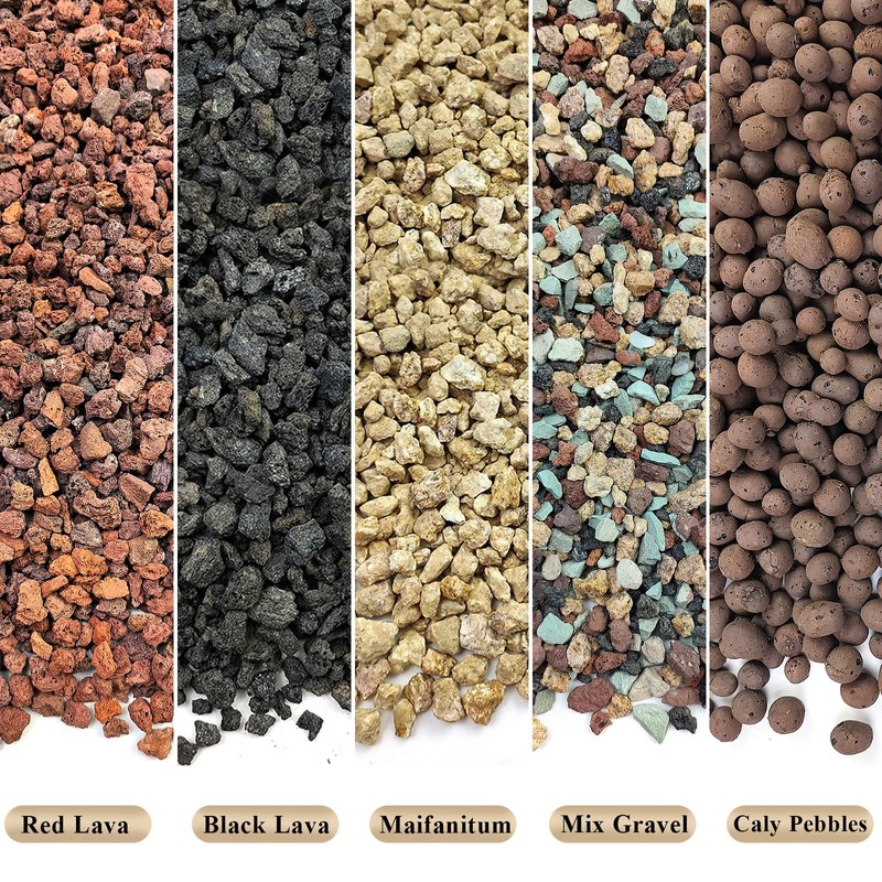 FANTIAN 2 lbs Clay Pebbles for Plants, 8-12 mm Leca