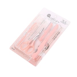 Portable Eyebrow Set Eyebrow Kit Women's Facial Hair Remover Shaper Trimmer Stainless Steel for Safe Shaving Random Color