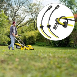 Petrol Filter Kit, 3 Set Universal Mower Fitting Kit Including 3 Strimmer Fuel Line + 3 Rubber Grommets Seal + 3 Filter Primer Bulb Petrol Hose Seal for Brush Cutter Timbertech