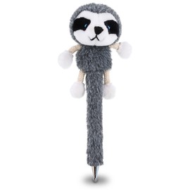 DolliBu Sloth Plush Pen – Cute & Soft Stuffed Animal Ballpoint Novelty Pen Toy, Unique Writing Pen Instrument For Cool Stationery School & Office Desk Decor Accessories for Kids & Adults