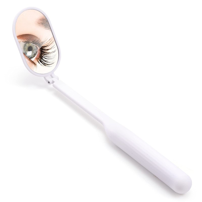 Miuffue Lash Mirror for Eyelash Extensions, 2inch Foldable Eyelash Mirror
