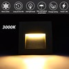 Arotelicht 8Pack LED Recessed Step Light with Motion Sensor, Warm