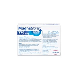 Magnetrans ultra 375 mg Kapseln – Magnesiumkapseln für eine normale Muskel- und Nervenfunktion - 1 x 20 Kapseln