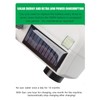 Shanrya Temporizador de Riego Solar con Pantalla Grande, Detección de