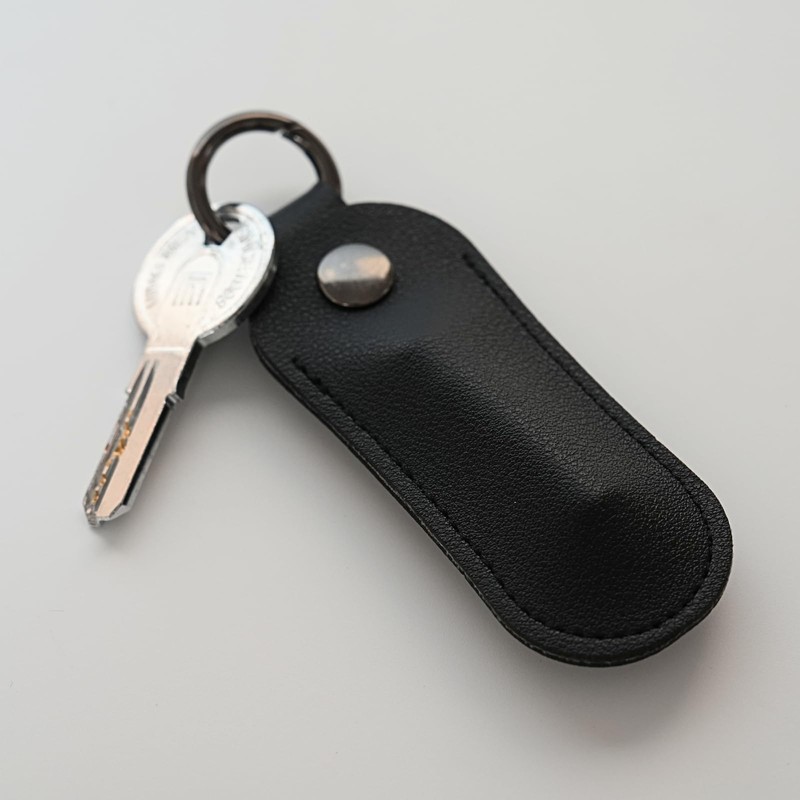 FUWAMORI Cremation Capsule Leather Cover Ashes Pendant Protective Case Key