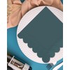 qiqee Dark Grayish Blue Cocktail Dinner Napkins 5x5inch Disposable Beverage,Wedding,