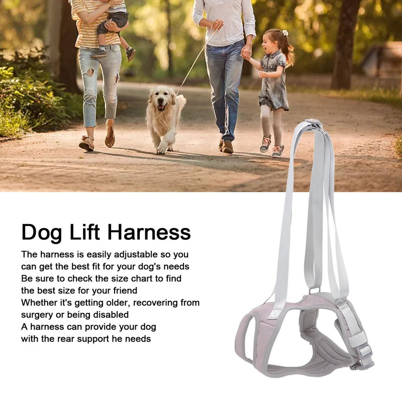 Dog Lift Harness Split Auxiliary Portable Buckle Design Adjustable Dog