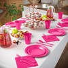 350 Pcs Plastic Dinnerware Set Includes 50 Of Each 9"