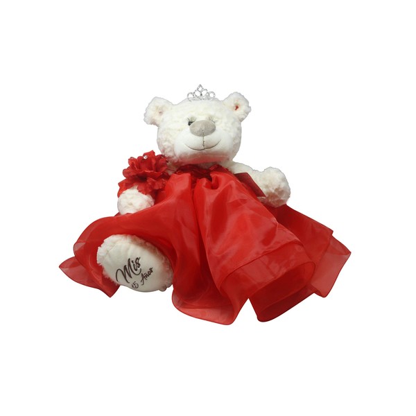 20" Quince Anos Quinceanera Last Doll Teddy Bear with Dress (Centerpiece) ~Red~ B16831-14