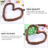 Garneck 3pcs Love Heart Rattan DIY Craft Projects Twig Grapevine