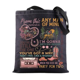 BWWKTOP Country Music Album Tote Bag Singer Fans Gift Album Inspired Shoulder Bag Country Festival Merchandise (Any Man of BL)