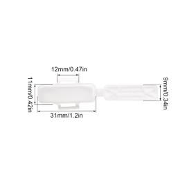 Cable Labelling, LERANXIN Pack of 30 Cable Labels, Transparent Cable Labels, Identification Box, High-Quality Moisture-resistant Wire Labels, Suitable for 10 mm Wide Wires and Cables