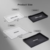 2-in-1 Modern Bathroom Tray - Small & Medium, Rectangle, Multi-Purpose