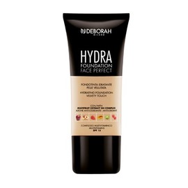 Deborah Milano Hydra Foundation. Italian made in shades of Beige and Rose. Extracts of 6 fruits, Anti Oxidant action,Hydrating and long lasting. 30ml 04B Deep Beige