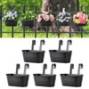5 Pcs Iron Hanging Flower Pots 11 Inch Hanging Planters