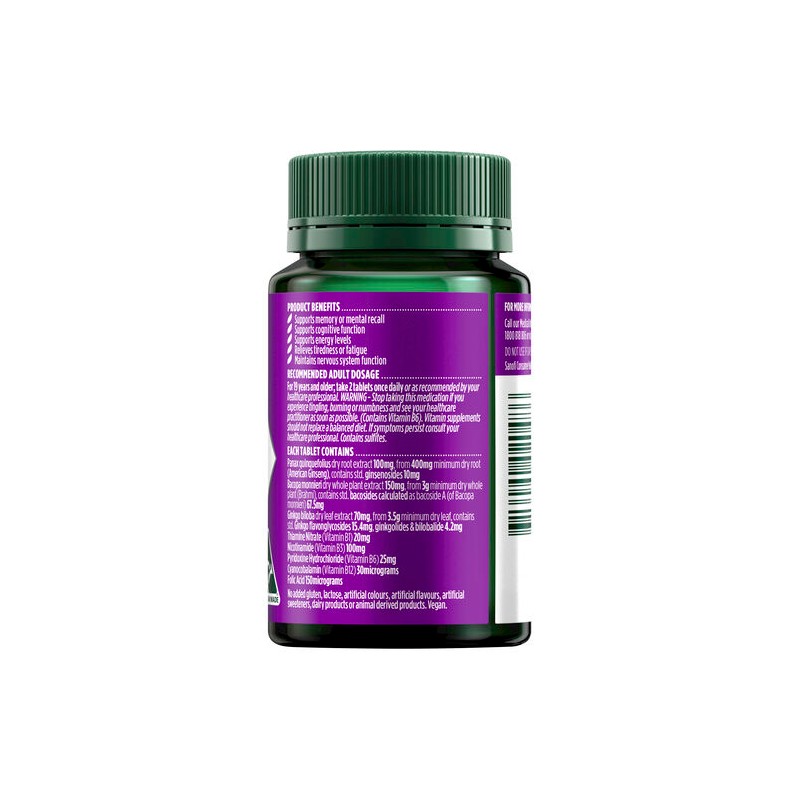 Nature's Own Mind Memory & Energy 50 Tablets