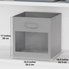 SpaceAid Storage Cubes with Clear Windows, Set of 6 Fabric