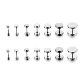 Titanium Earrings Women's Medical Stud Earrings Surgical Steel Titanium Earrings Medical Earrings Titanium Women's Titanium Stud Earrings, Stainless Steel