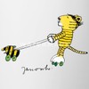 Spreadshirt Janosch Tiger on Roller Skates Cup Two-Tone One Size