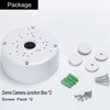 2-Pack Dome Camera Junction Box, Universal Dome Security Camera Mount