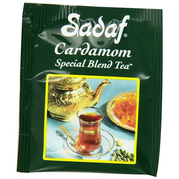 Sadaf Special Blend Tea with Cardamom Flavor, 50 Tea Bags