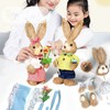 Children DIY Straw Bunny Set Parent Child Straw Rabbit Handmade