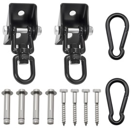 Zzyyldu Heavy Duty Swing Hangers,1200 lb Hammock Hanging kit,360°Rotating Swing Hardware for Playground,Yoga,Heavy Bag,Porch Swing,Hammocks,Swing Chair