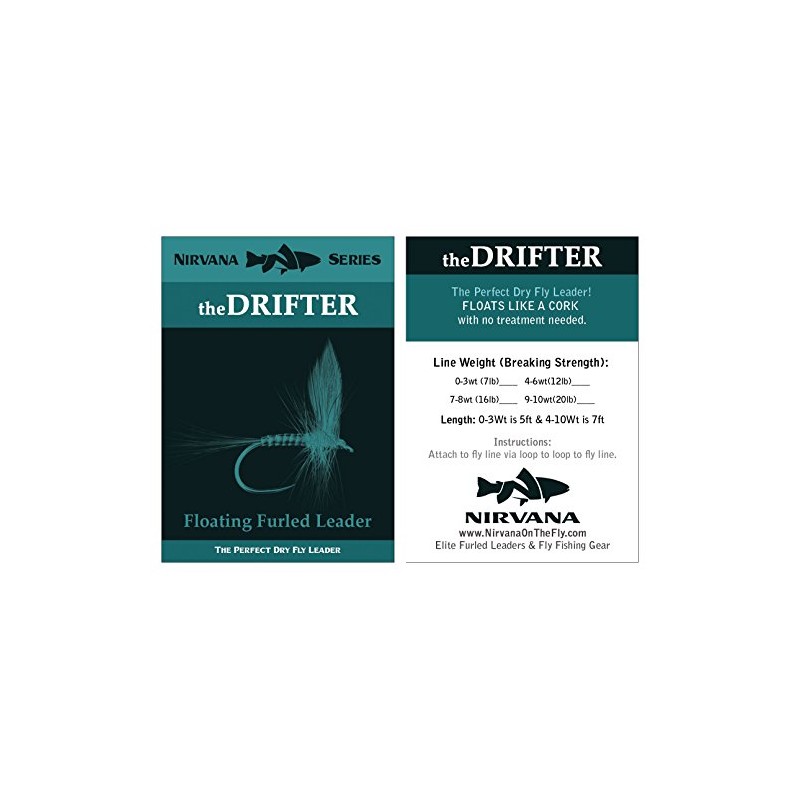 Nirvana theDRIFTER Floating Furled Dry Fly Leader (9-10wt)