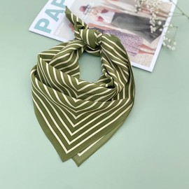 Jeelow 100% Real Pure Silk Scarfs For Women 16 Mommes Mulberry Scarves Square 22x22 Inches For Hair (Summer)