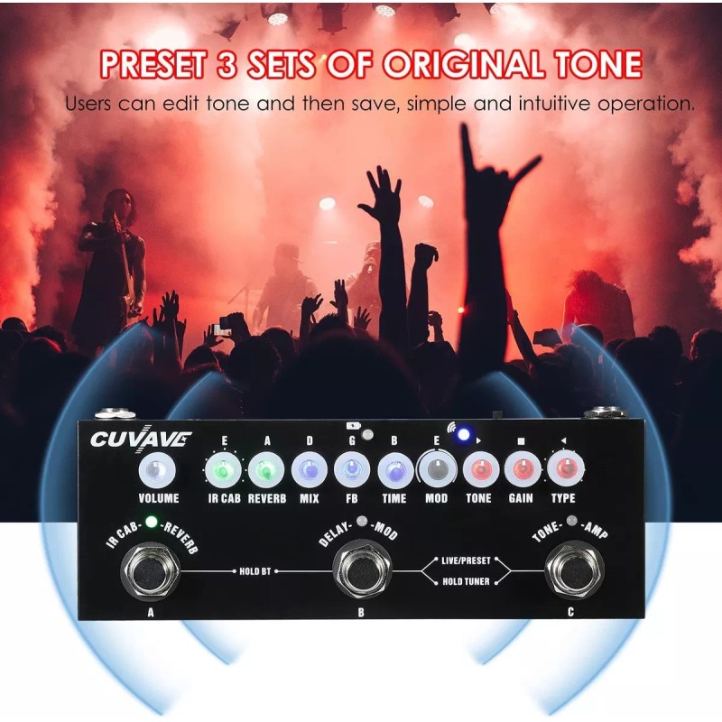 Cuvave Pedal de efecto Cuvave Cube Baby negro