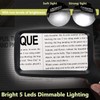 Magnifying Glass with Light, Folding Handheld 3X Large Rectangle Lighted