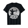 Archery Target Silhouette Bow Arrow Style T-Shirt