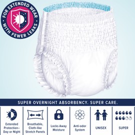 Dry Direct Super Overnight Underwear (Large - Case of 56) by Parentgiving