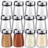 Ziliny 12 Pcs Salt and Pepper Shakers Sets with Adjustable