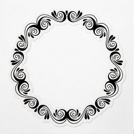 Decal Stickers of Patterns Frame Premium Indoor (No Waterproof) Vinyl Decal Stickers for Laptop Phone Accessory Helmet Car Window Mug Tuber Cup Door Wall Decoration - USCVER3c16402BL0124