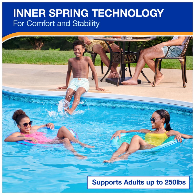 SwimWays Spring Float Premium Papasan Pool Lounger, Inflatable Pool Floats