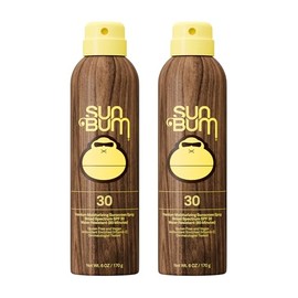 Sun Bum Original SPF 30 Sunscreen Body Spray - Broad Spectrum Moisturizing Sunscreen with Vitamin E - Hawaii 104 Act Compliant (Made without Octinoxate & Oxybenzone) - 6 oz (Pack of 2)