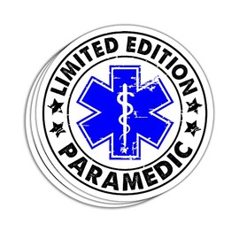 HOSALA (3Pcs/Pack) Limited Edition Paramedic Sticker Funny EMT Paramedic Sticker Ambulance Service Paramedic Student Sticker Medical School Gift Decoration Graphic Helmet Bumper- 3x4 Decal